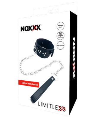 LIMITLESS Siyah Deri Boyun Tasması