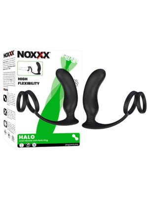 Halo Penis Halkalı Prostat ve Şarjlı Anal Masaj Vibratörü