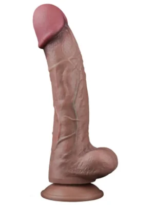 10.5” Dual Layered Platinum Silicone Realistik Penis 26.5 cm