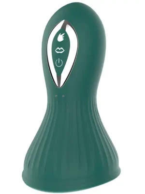 Vakumlu ve Dil Yalamalı Titreşimli Şarjlı Göğüs Vajina Pompası