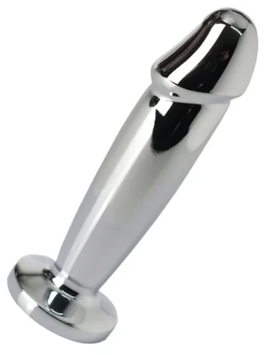 Çelik Anal Plug Şarjlı Titreşimli 12 cm